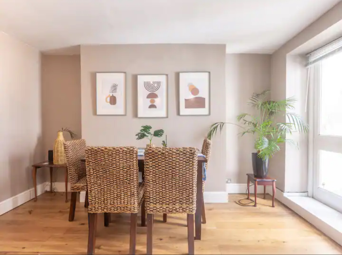 Dining room after transformation